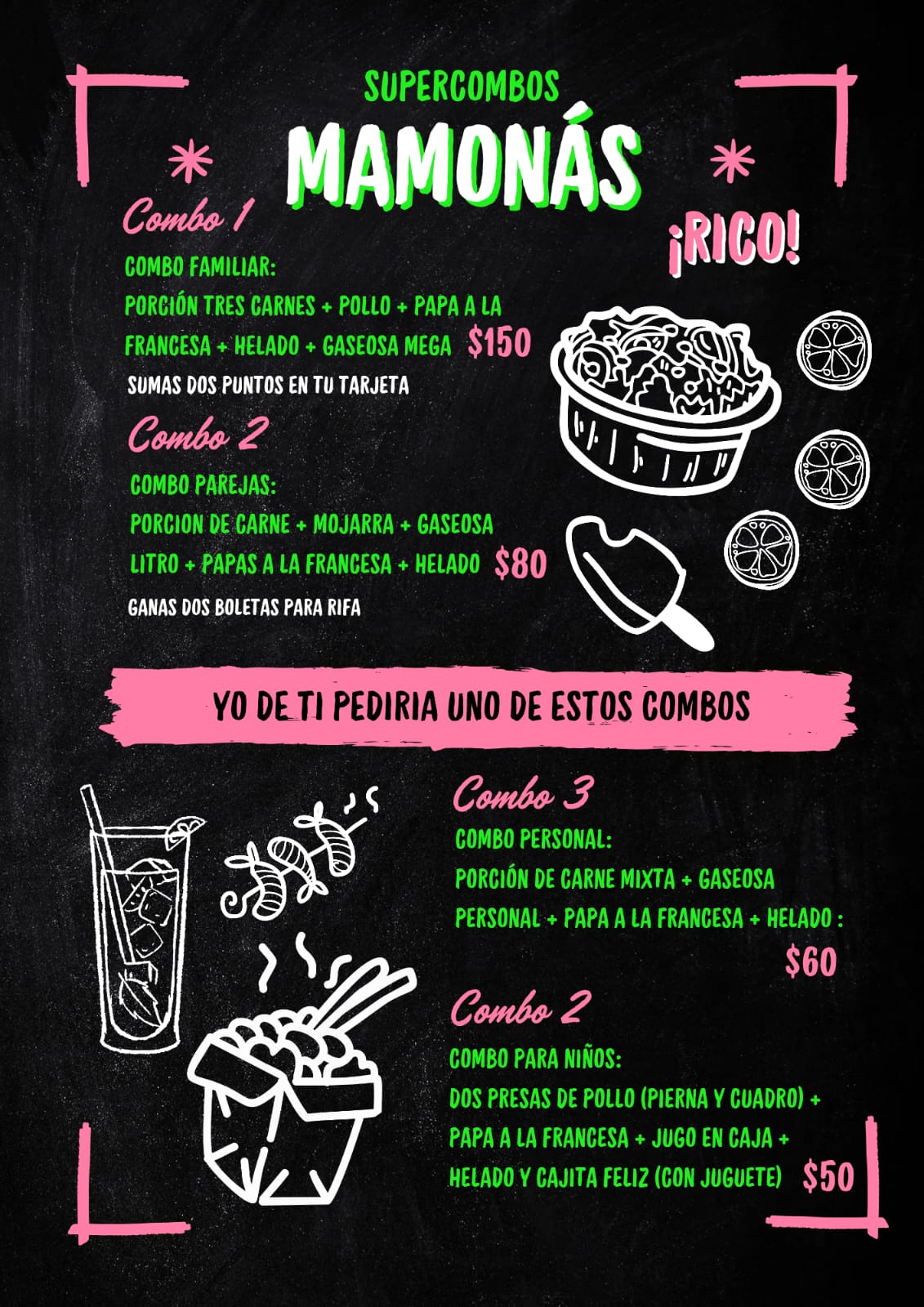 Menú Parte 2